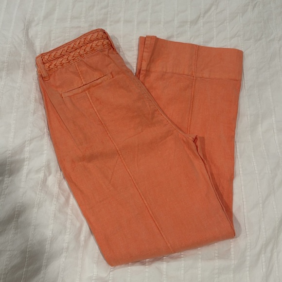 Habitual linen blend flare pant, peach, 🍑 - Picture 6 of 10